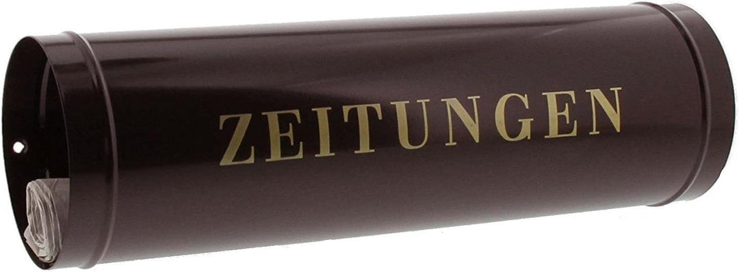 Burg-Wächter Zeitungsrolle mit Kunststoffabdeckung, Briefkastenergänzung, 800 BR, Braun + Seitendeck