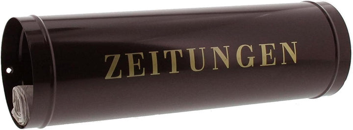 Burg-Wächter Zeitungsrolle mit Kunststoffabdeckung, Briefkastenergänzung, 800 BR, Braun + Seitendeck