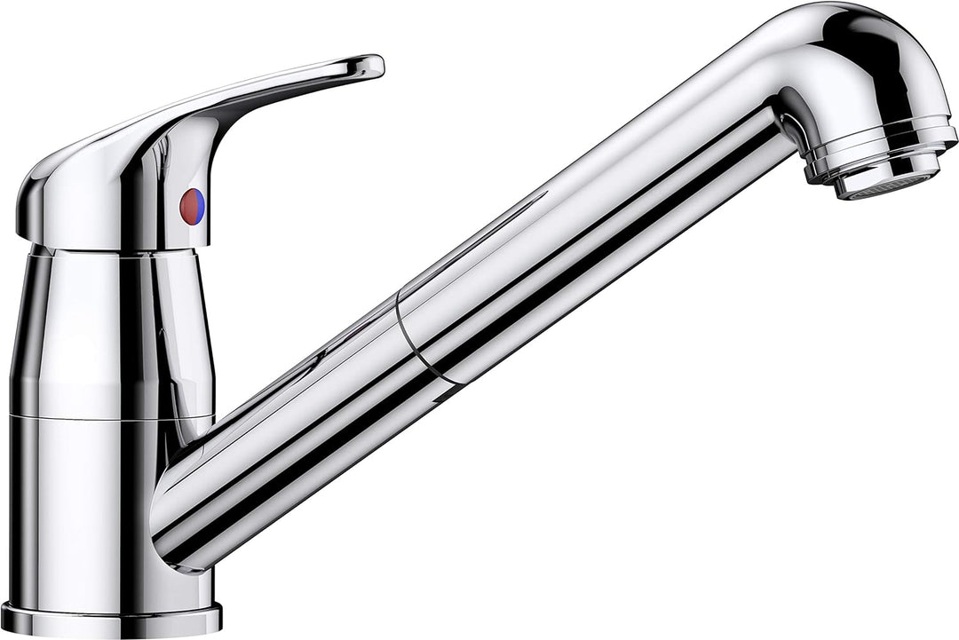 BLANCO DARAS-S chrom | Hochdruck | Mit herausziehbarem Schlauch | Rückflussverhinderer | Keramik Kar