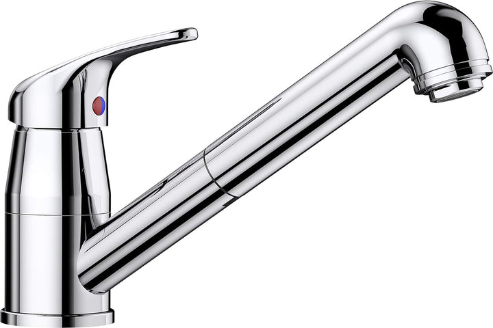 BLANCO DARAS-S chrom | Hochdruck | Mit herausziehbarem Schlauch | Rückflussverhinderer | Keramik Kar