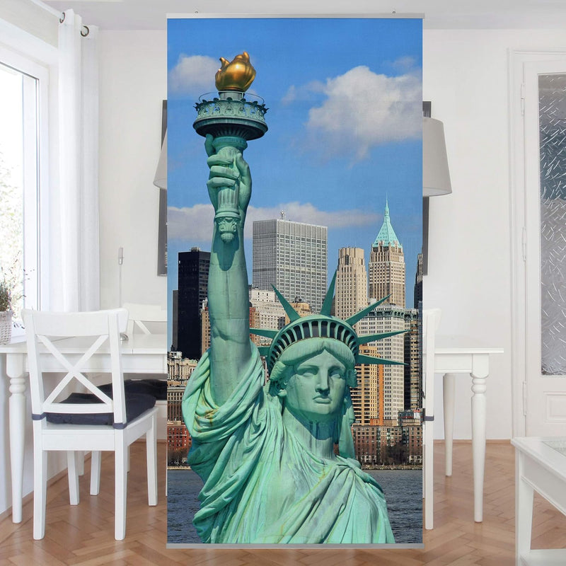 Bilderwelten Raumteiler New York Skyline 250x120cm ohne Halterung 250x120cm without hanger, 250x120c