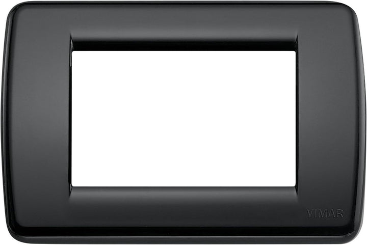 Vimar 0T16763.16 Idea Rondò 3 Module Technopolymer, 10 Stück, schwarz 10 Pezzi, 10 Pezzi