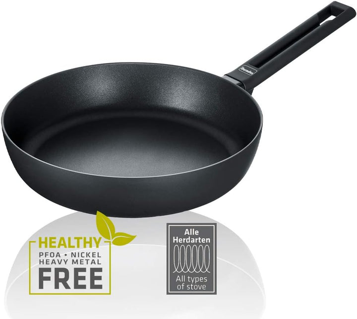 Berndes 11325 Alu Induction Schmorpfanne 24 cm Aluminium schwarz
