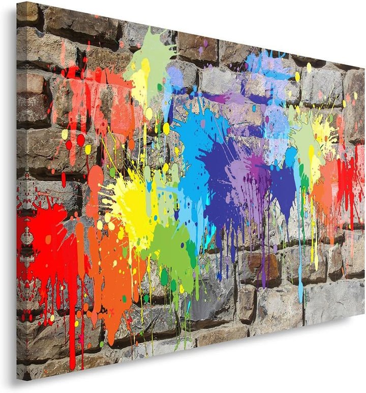 Feeby. Wandbild - 1 Teilig - 60x80 cm, Leinwand Bild Leinwandbilder Bilder Wandbilder Kunstdruck, GR