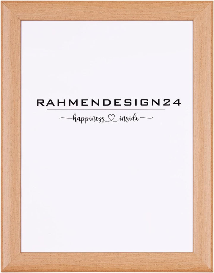 Rahmendesign24 Bilderrahmen Fiona 70x70 Buche Fotorahmen, Wechselrahmen, Posterrahmen, Puzzlerahmen