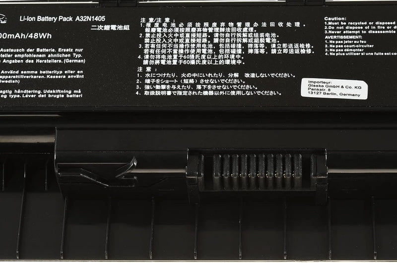 akku-net Standardakku für Laptop Asus N751JK, 10,8V, Li-Ion