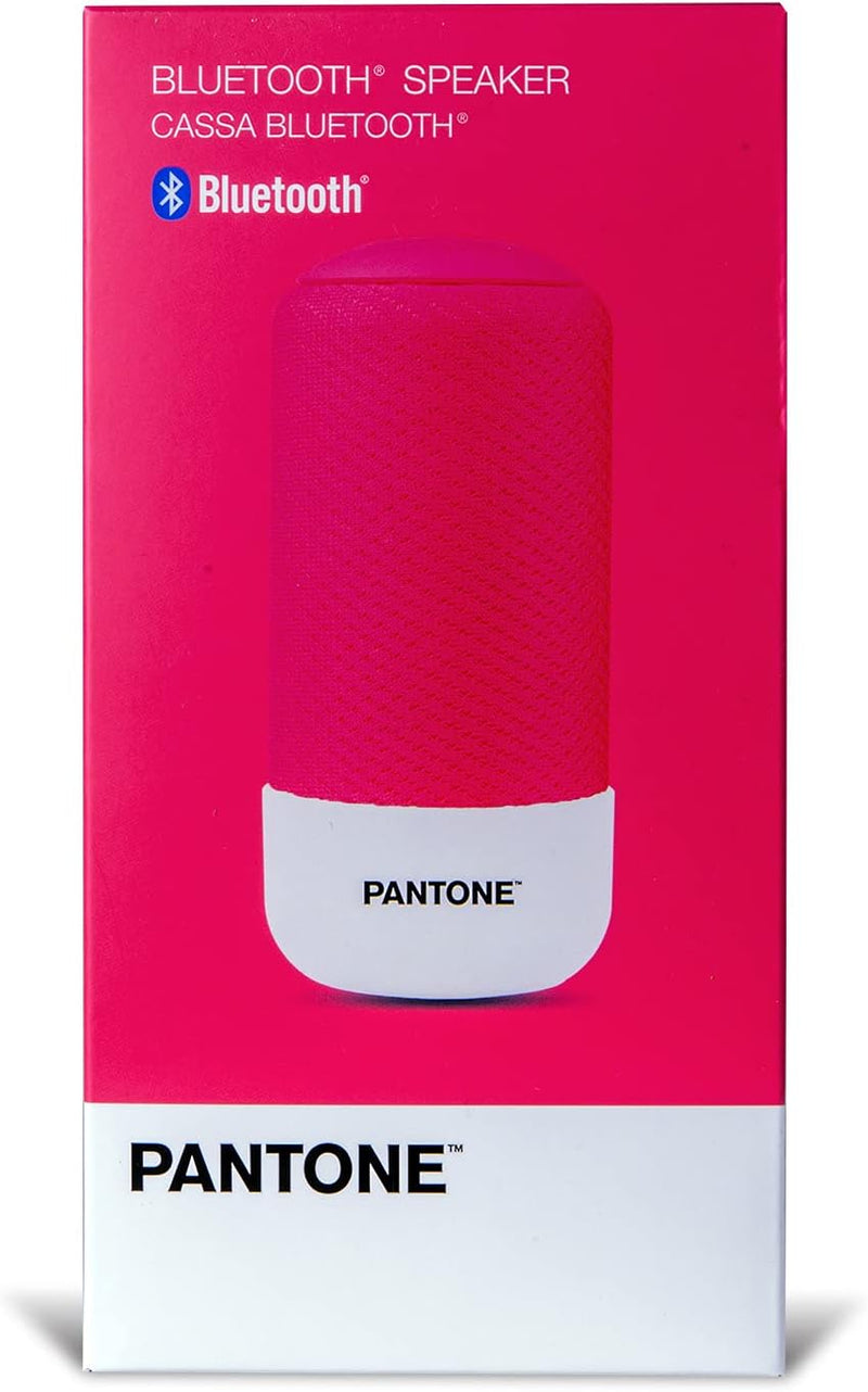 Celly PTBS001P Pantone Bluetooth-Lautsprecher, 8 Stunden Akku, 3,5 mm Klinkenstecker 5 W, Rosa