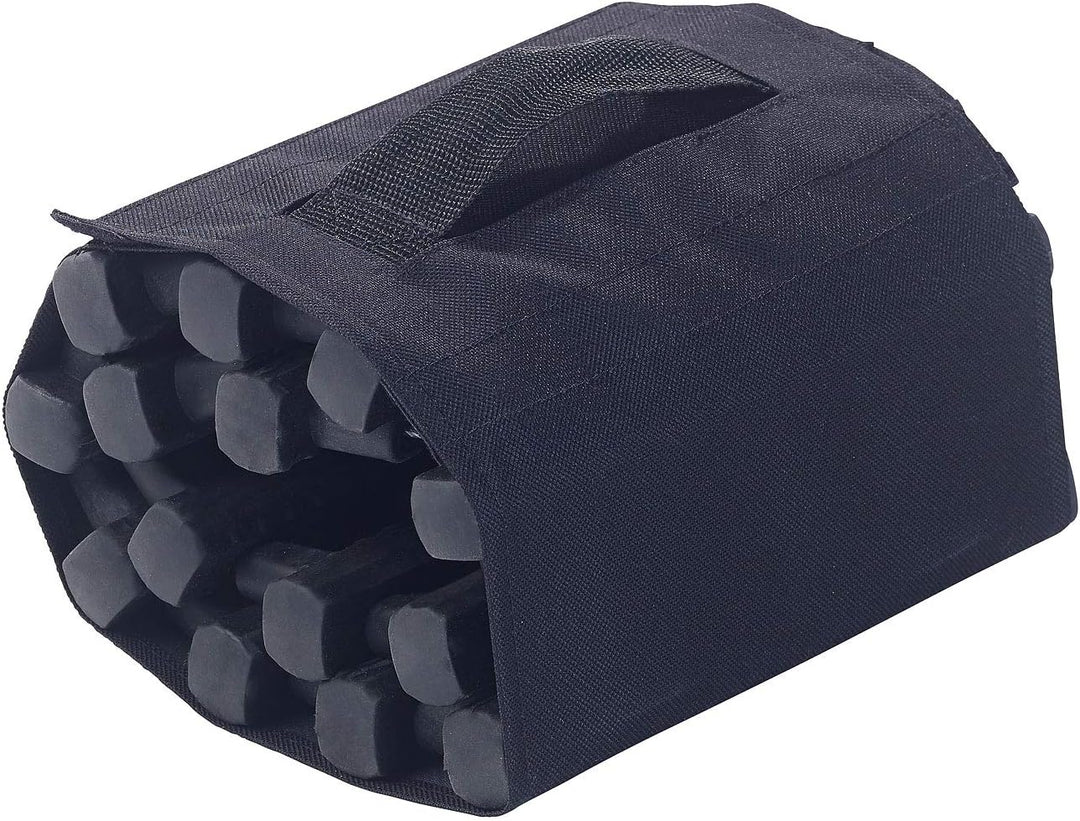Lescars Anfahrhilfe Sand: 2er-Set Kfz-Anfahrhilfen mit Tragetasche, 60 x 22 cm (Auto Anfahrhilfe, An