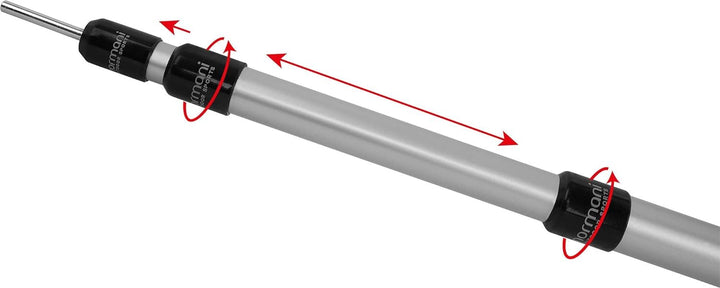 normani Outdoor Sports Aluminum Teleskop Zeltstange Aufstell-Stange Sützstange Verstellbar von 76-18