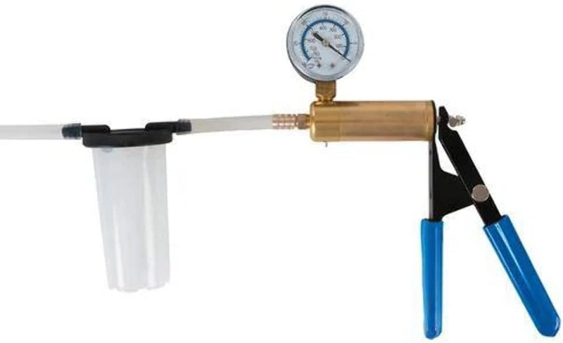 Silverline Tools 734801 Vakuumprüfer und Bremsentlüftungsset, 16-teilig, silberfarben