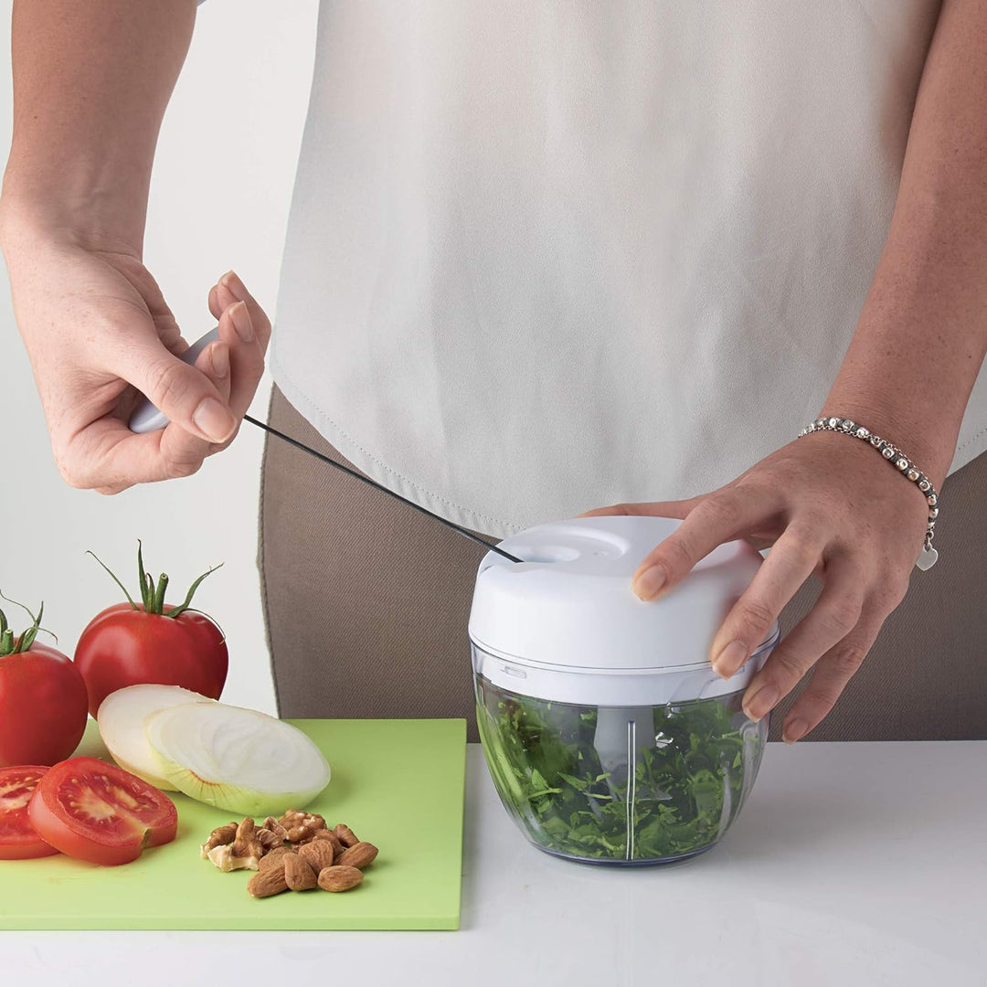 Guzzini - Kitchen Active Design, CHOP&STORE Manueller Müsezerkleinerer - Weiss, Ø 11,5 x h11 cm | 36