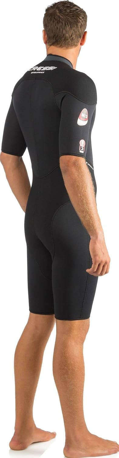 Cressi Endurance Man Shorty Wetsuit 3mm - Neopren Shorty 3mm Für Männer Taucher Und Schnorchler, Sch