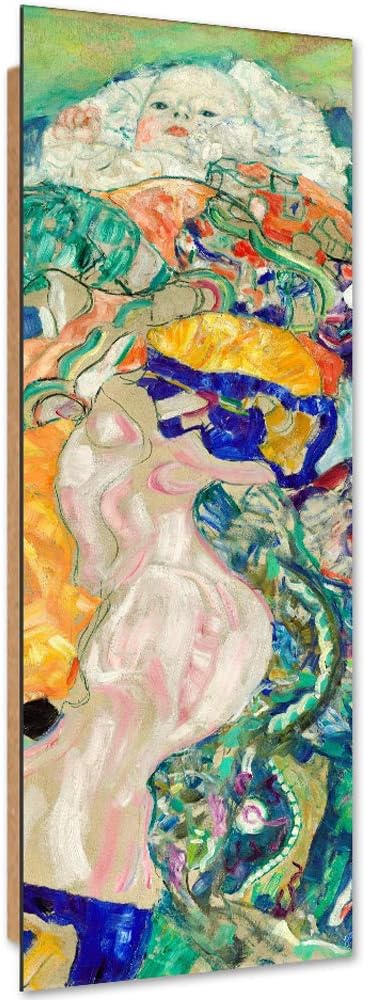 Wandbild XXL Kind Jugendstil Deko Kunst Bilder Bunt Klimt mehrfarbig 50x150 cm M12827 50x150 cm, M12