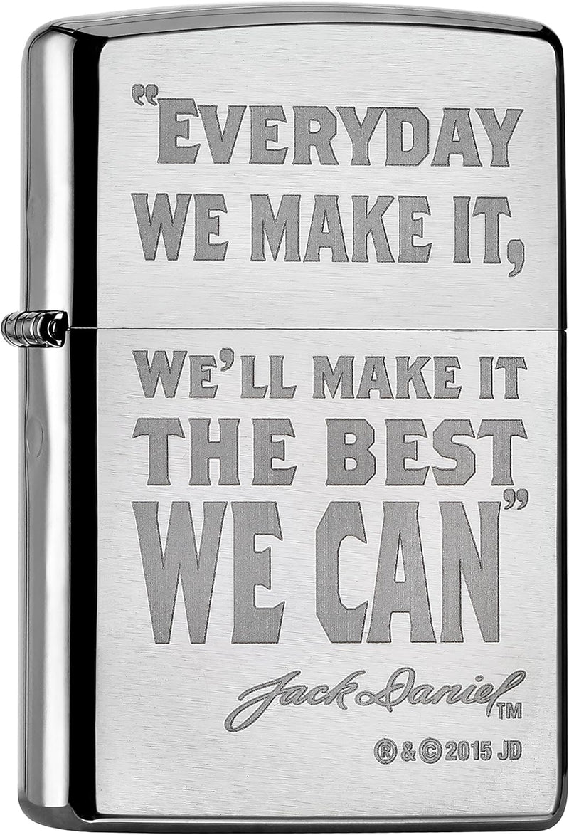 Zippo 60001012 Sturmfeuerzeug Jack Daniels Everyday we make it, Everyday we make it