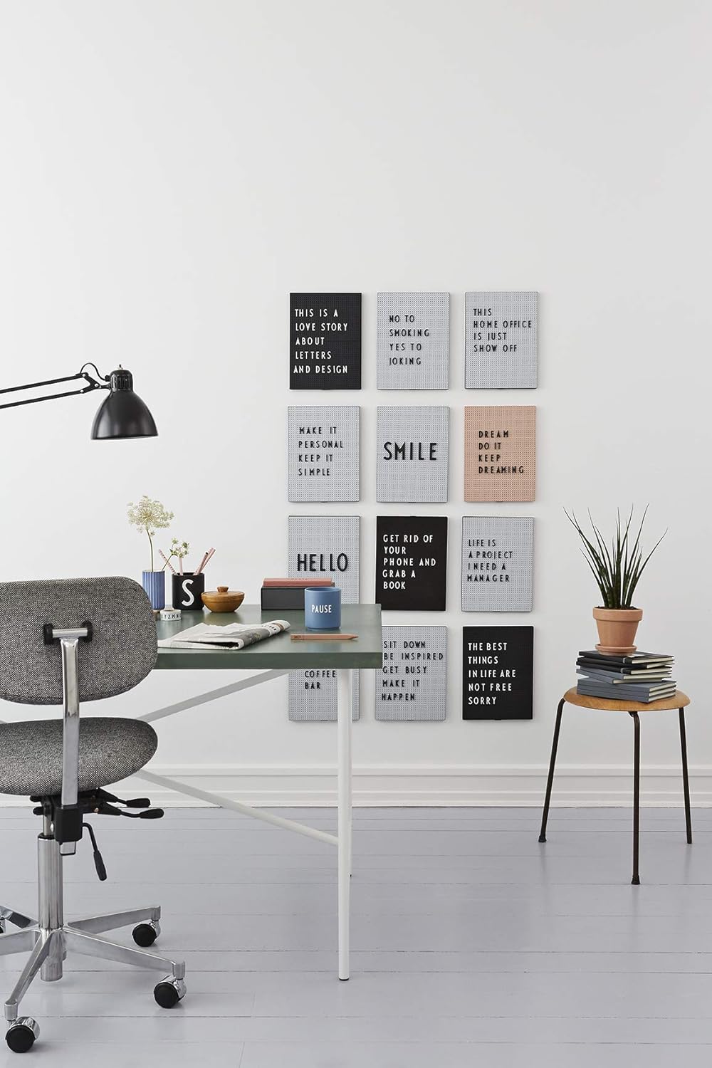 Design Letters Message Board A3 Hellgrau | A4 A3 A2 | Buchstaben tafel | Letter Board | Memotafel Wa