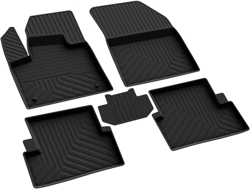 fussmattenprofi.com 4D Premium Gummi Auto Fussmatten Set Passend für Volkswagen Crafter (1 Beifahrer