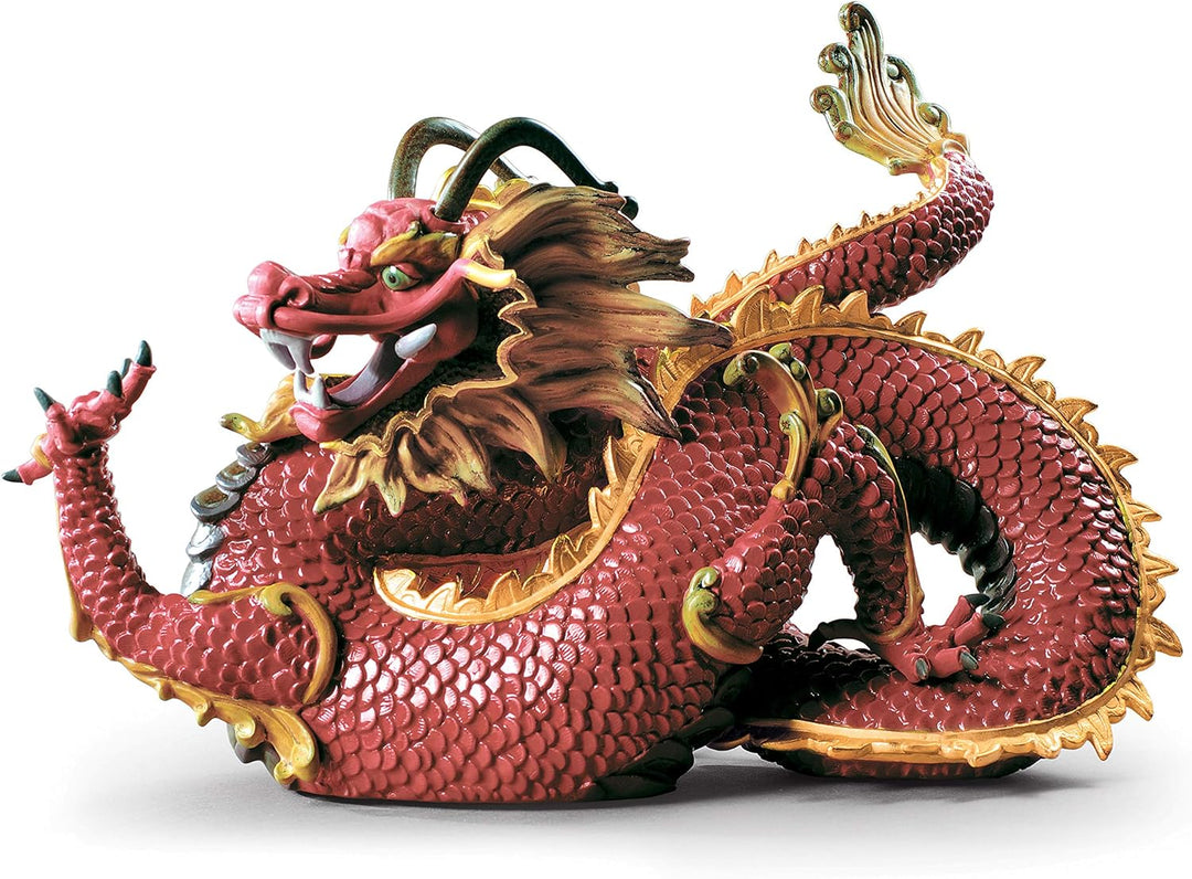 LLADRÓ Skulptur Majestätischer Drache. Drachen. Porzellan.