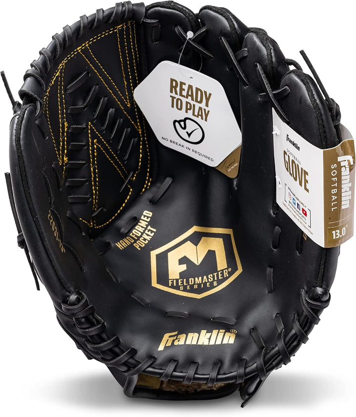 Franklin Sports Baseball and Softball Glove - Field Master - Baseball and Softball Mitt - Adult and