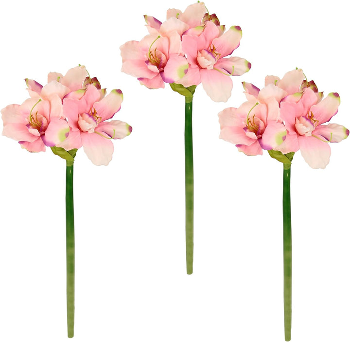 Flair Flower Amaryllis naturgetreue Seidenblume Textilblumen Kunstblume Hochzeitsdekoration Gefälsch