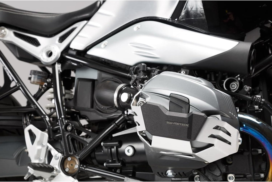 SW-Motech Zylinderschutz - Silbern. BMW R1200 R/GS/Adv, R nineT.