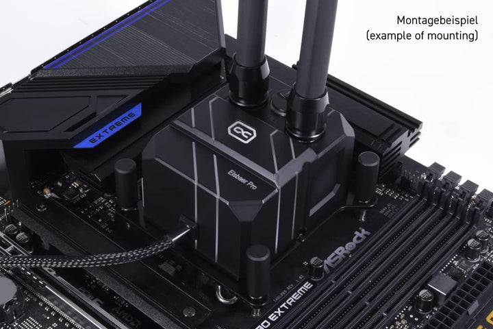 Alphacool 13094 Eisbaer Pro ES (Solo) Full Black CPU Kühler Wasserkühlung