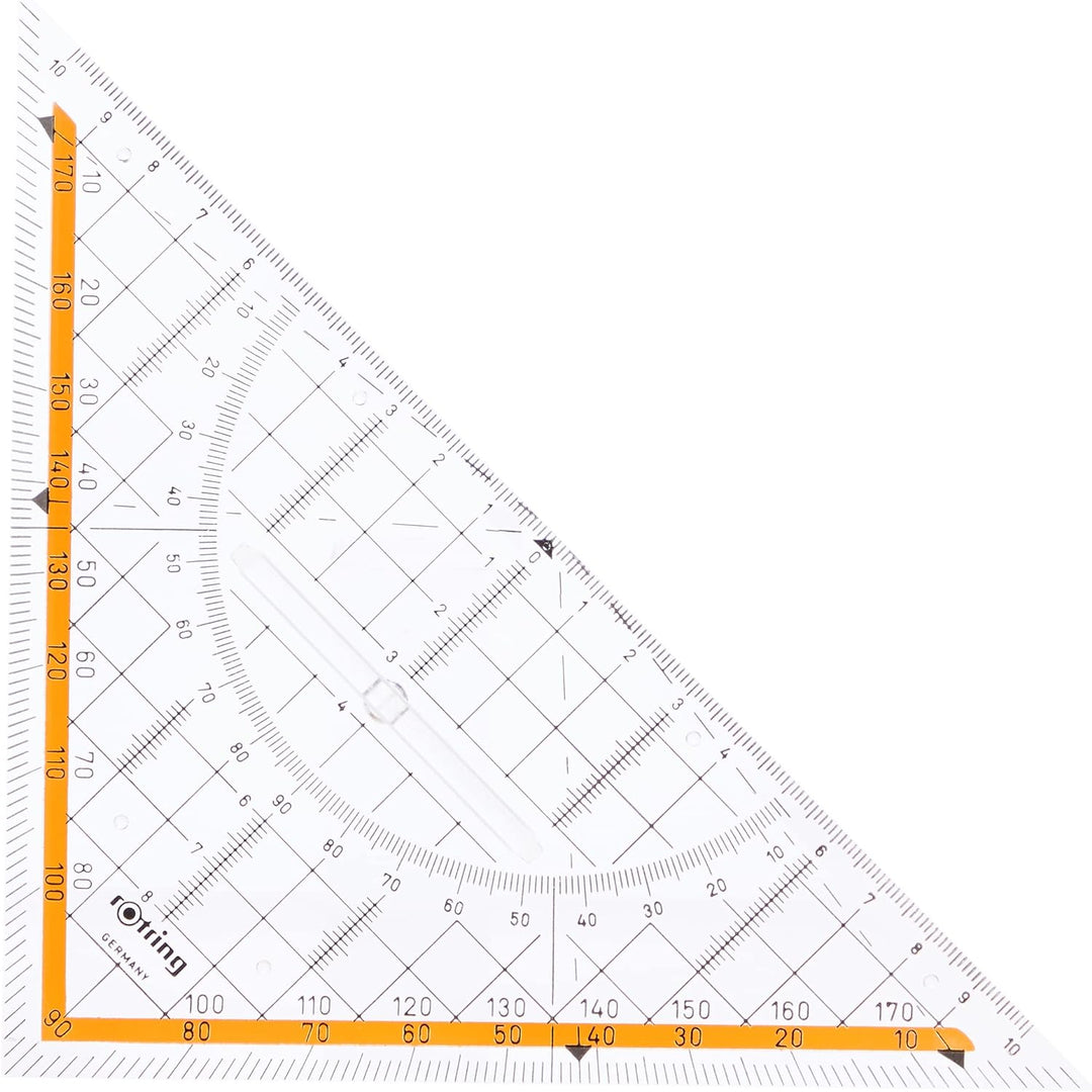 rOtring Profil-A4-Zeichenbrett & Centro-Geometrie-Dreieck mit Griff (gross, 23 cm)