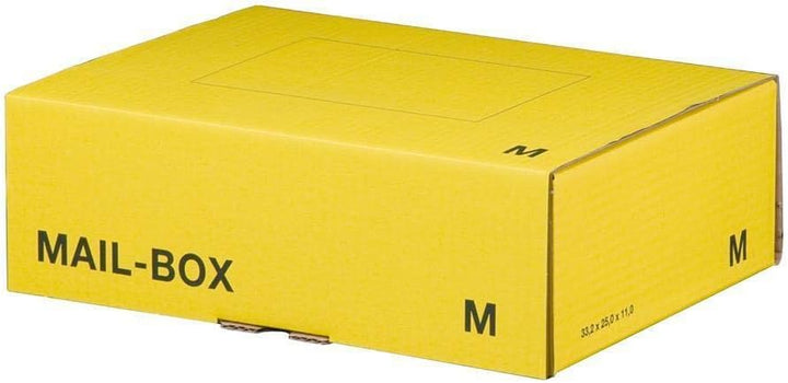 Ropipack Mailbox Versandkarton Versandbox wiederverschliessbar Gelb 331 x 241 x 104 mm M - 20 Stück