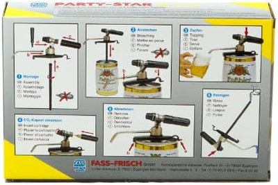 Kohlensäure Zapfanlage"Party-Star de Luxe" mit CO²-Regelung - Bierzapfanlage Bierzapfgerät für 5 L F