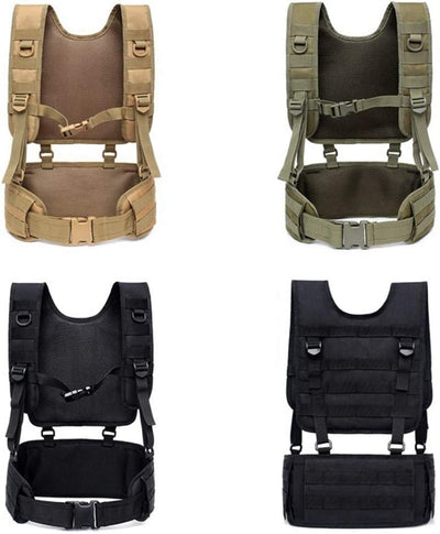 Tactical Vest, Harness Chest Waist Pack Taschen funktionale Taillen-Packs 600D für Airsoft Jagd Wand