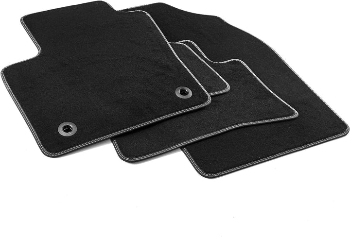 MDM PRO-7248 Fussmatten für Toyota C-HR / C-HR Hybrid 01.2017-, Passgenau Velours Kunstlederkanten u