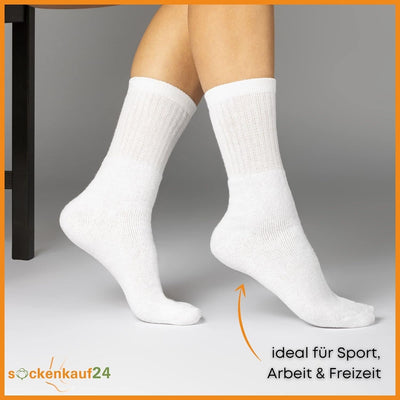 10 | 20 | 30 Paar Sportsocken Tennissocken Arbeitssocken Herren & Damen Socken Baumwolle 39-42 30 Pa