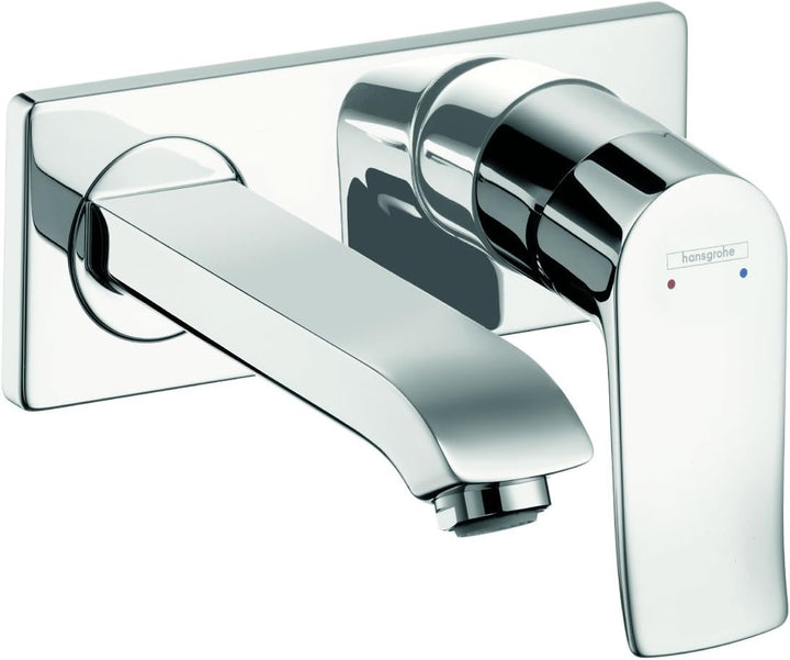 hansgrohe Wasserhahn Metris Unterputz (Armatur für geringen Durchfluss mit Auslauf Länge 165mm, Wand