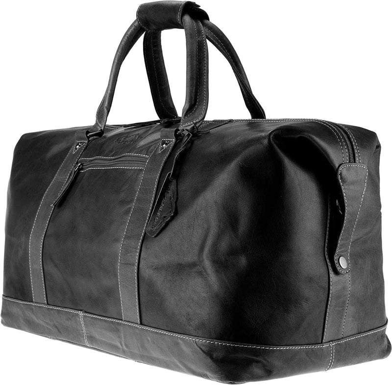 Weekender Alabama | Echtes Büffel-Leder | Design Award Winner | Reisetasche Duffel Bag Herren Damen