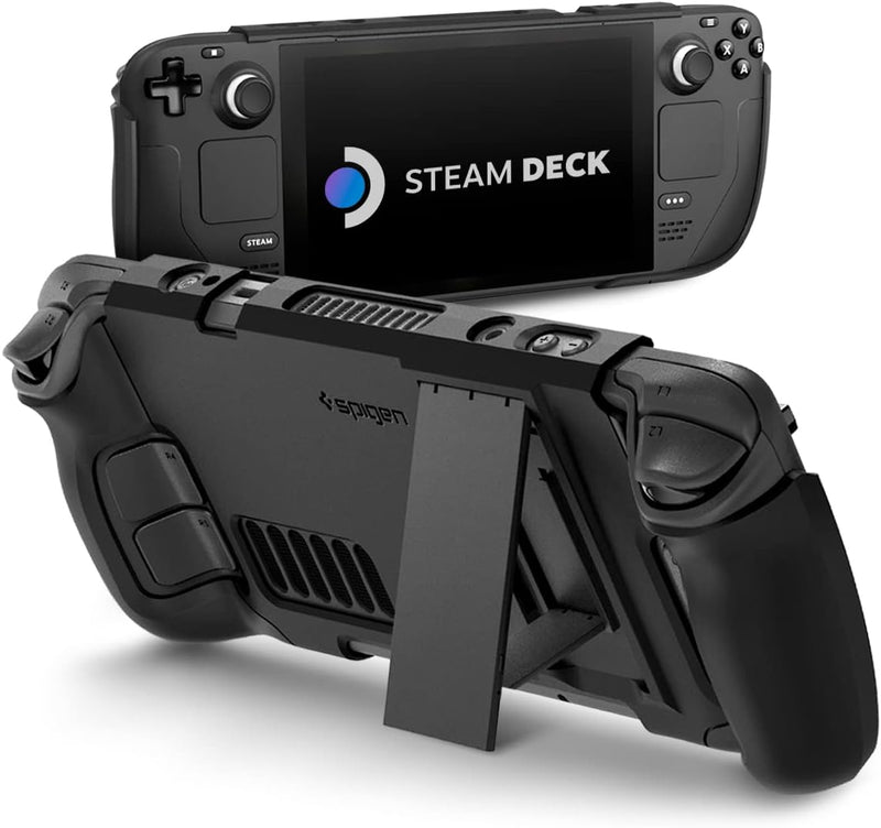 Spigen Thin Fit Pro Hülle mit Ständer Entwickelt für Steam Deck LCD (2022) / Steam Deck OLED (2023)