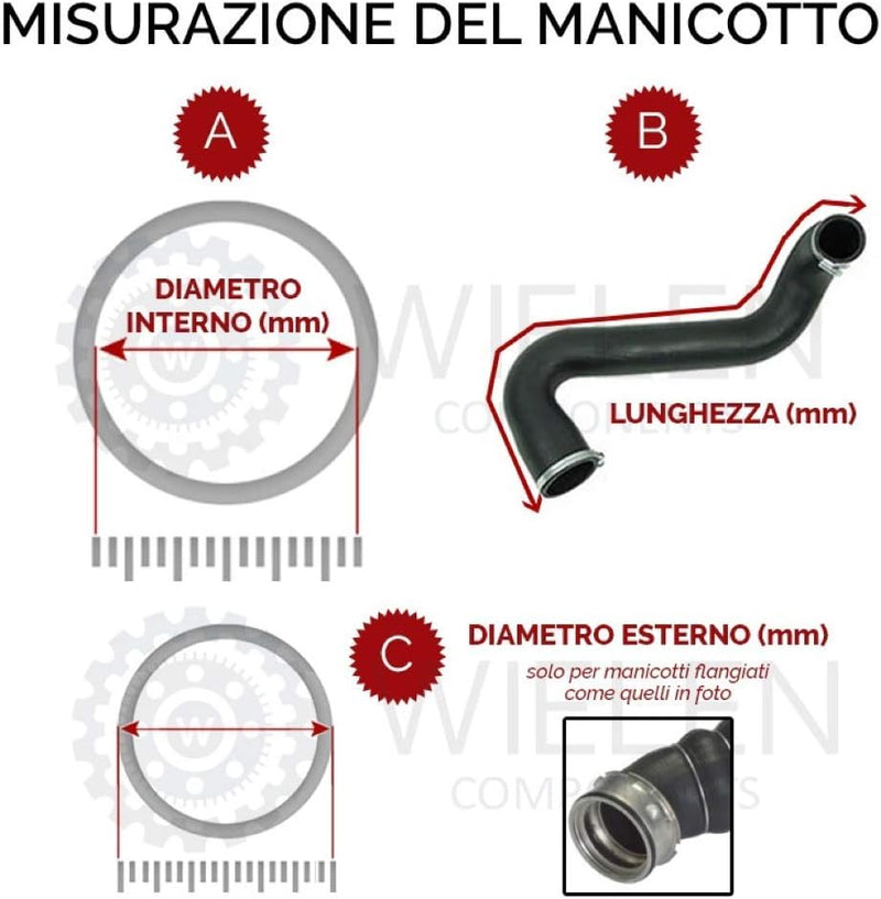 Verbindungsmuffe kompatibel mit Turbine, Alfa Romeo 147 GT 1.9 JTD 46794405