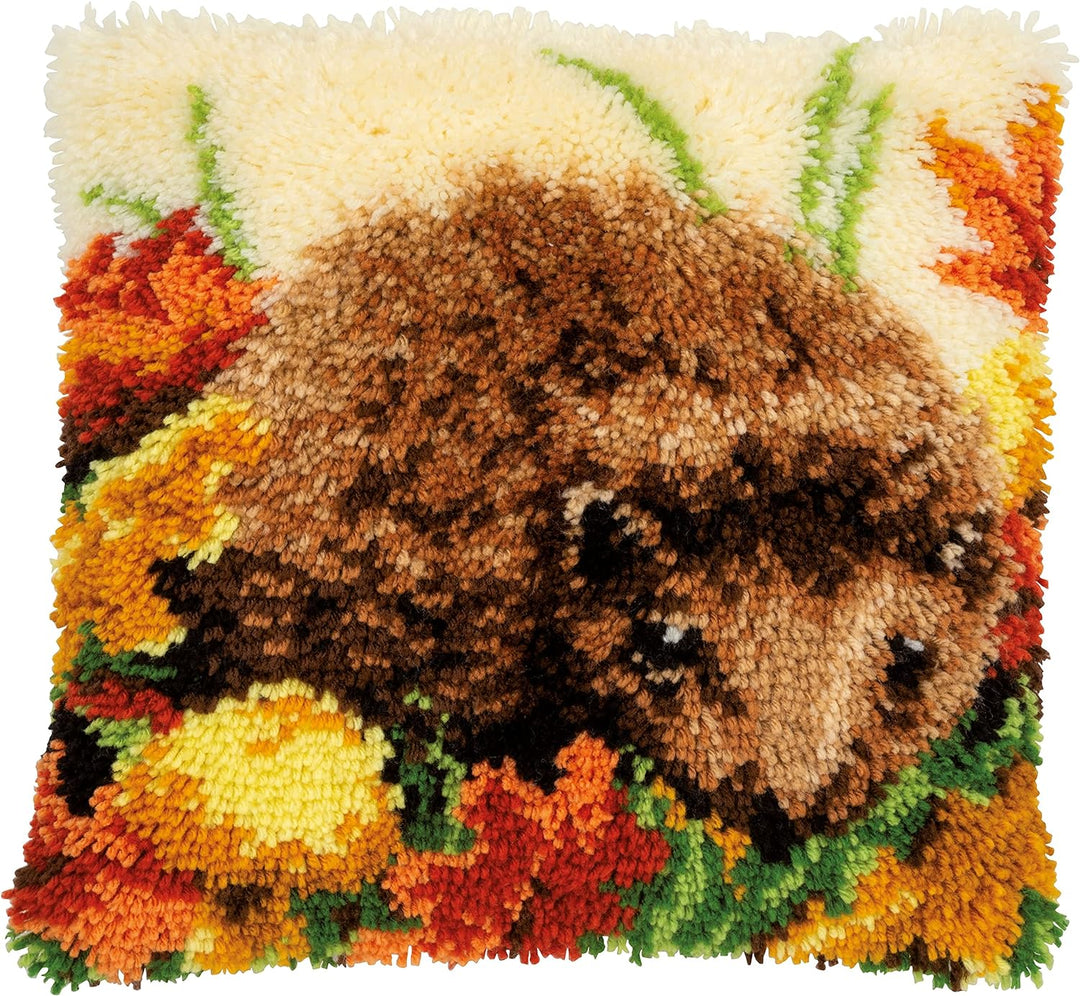 Vervaco PN-0155258 Knüpfkissen, Mehrfarbig, 40x40cm