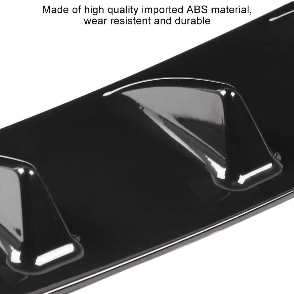 KIMISS Universal Bumper Lippendiffusor Splitter, Auto Heckstossstange Chassis Shark Fin Spoiler Wing