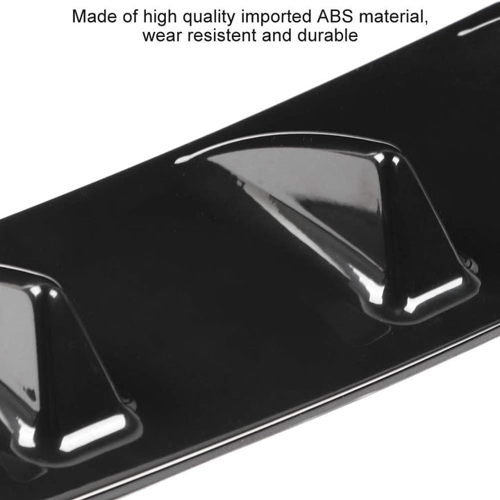 KIMISS Universal Bumper Lippendiffusor Splitter, Auto Heckstossstange Chassis Shark Fin Spoiler Wing