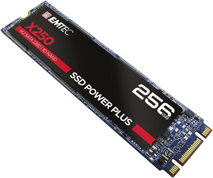 Emtec SSD M2 SATA x250 256GB Power Plus 3D NAND 256 GB, 256 GB