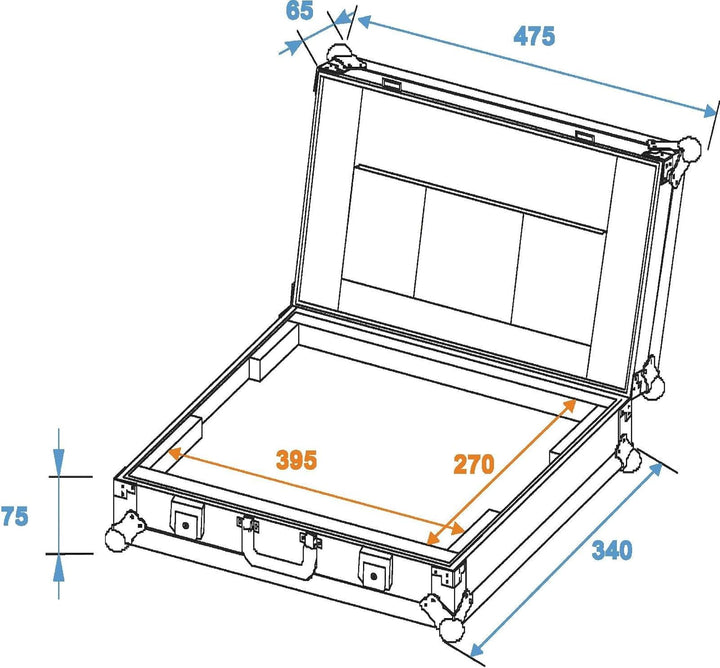 OMNITRONIC ROADINGER Laptop-Case LC-17 | Flightcase für Laptops mit 17"