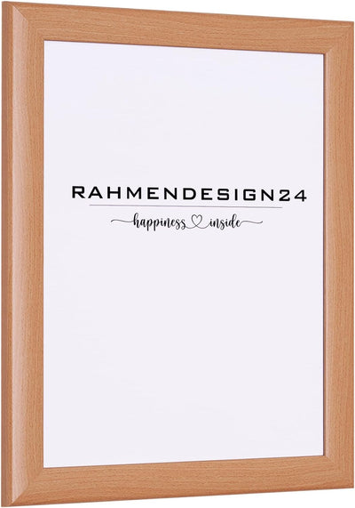 Rahmendesign24 Posterrahmen Fiona 59,4x84 (DIN A1) Buche Fotorahmen, Wechselrahmen, Bilderrahmen, 59
