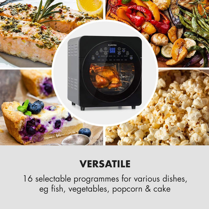 Klarstein AeroVital easy touch Heissluftfritteuse - 1700 W Heissluftfriteuse, Airfryer mit XXL-Volum