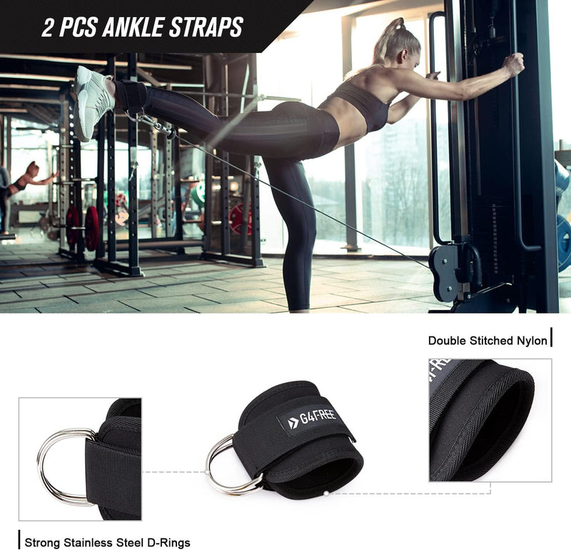 G4Free 7er Set Langhantel Polster/Nackenpolster/Barbell Pad für Kniebeugen/Hip Thrusts/Lunges/Standa