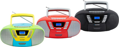 Blaupunkt B 120 RD tragbarer CD Player mit Bluetooth | Kassettenrekorder | Hörbuch Funktion | CD-Pla