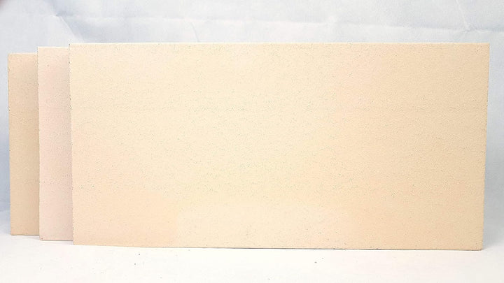 3 Stück Schamotte 40x20x4 cm Schamotteplatten Schamottstein