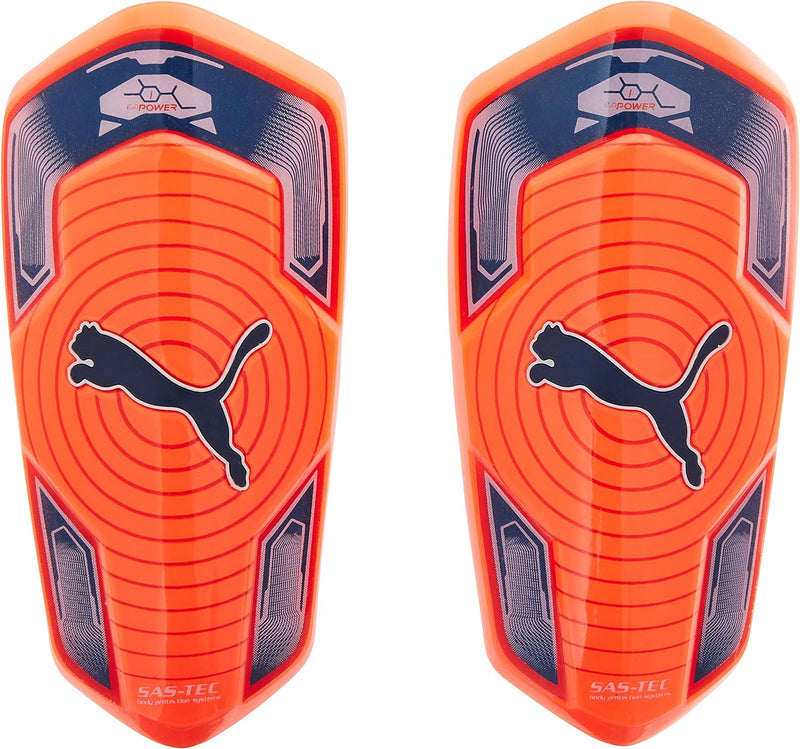 PUMA Schienbeinschoner EVO Power 1 Slip M Lava Blast/Total Eclipse/White, M Lava Blast/Total Eclipse