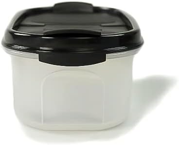 Tupperware Eidgenosse 500 ml schwarz mit Schütte Vorrat Dose Box Modular