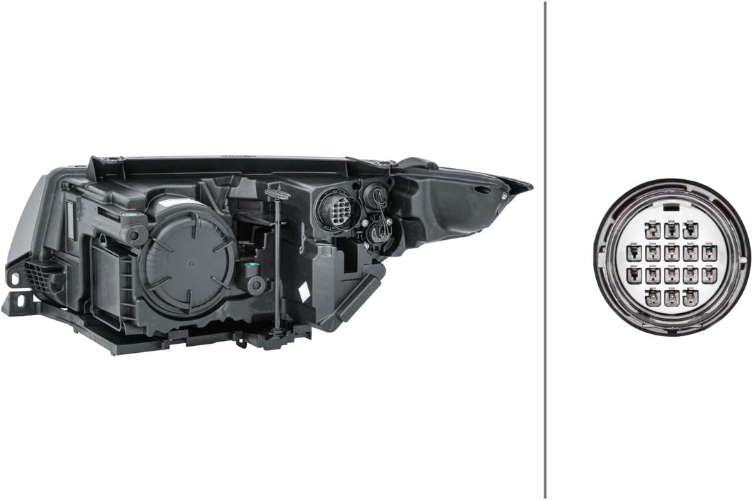 HELLA 1EL 354 806-101 Halogen-Hauptscheinwerfer - rechts - für u.a. Range Rover Evoque (L538) Rechts