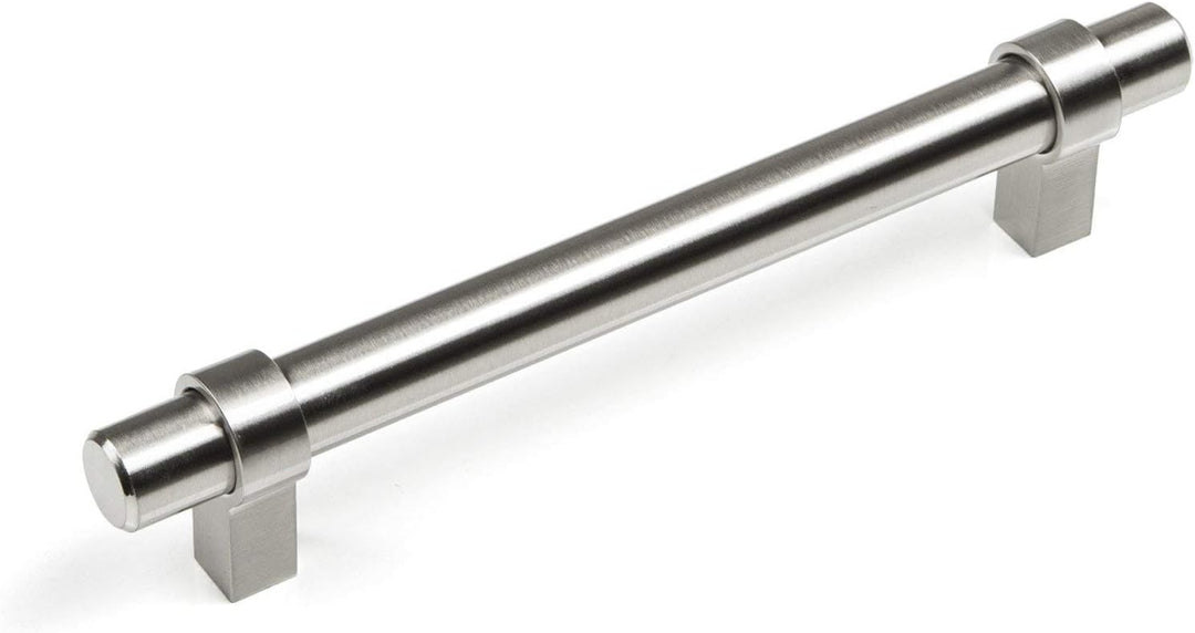 10 x SO-TECH® Relinggriff Schrankgriff G20 Edelstahloptik Ø 14 mm BA 128 mm (lieferbar 96 – 1090mm)