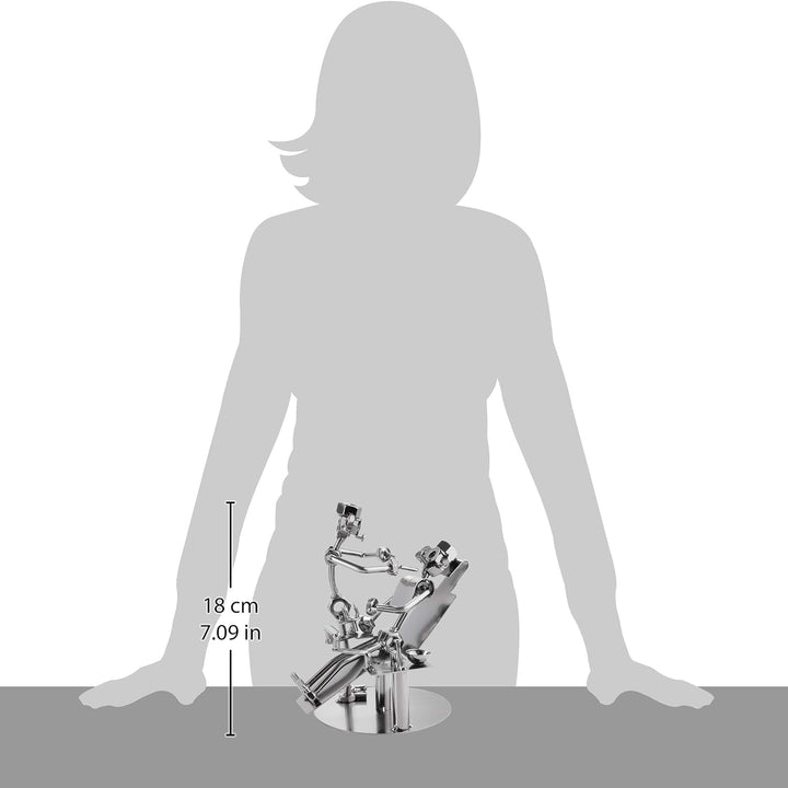 BRUBAKER Schraubenmännchen Zahnarzt - Handarbeit Eisenfigur Metallmännchen - Metallfigur Geschenk fü